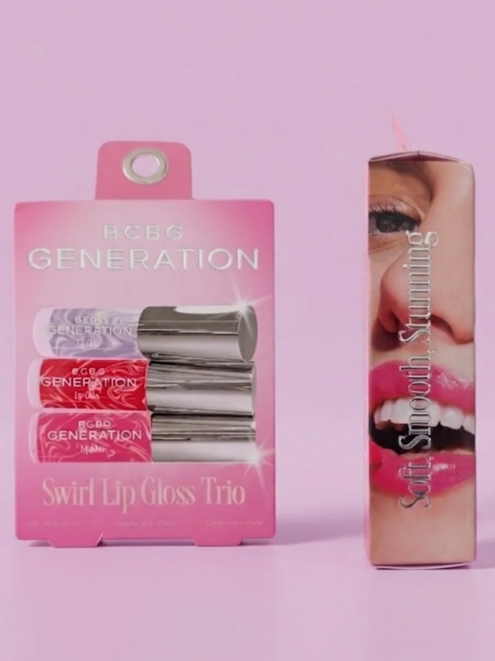 BCBGeneration Swirl Lip Gloss Trio - Pink Shades